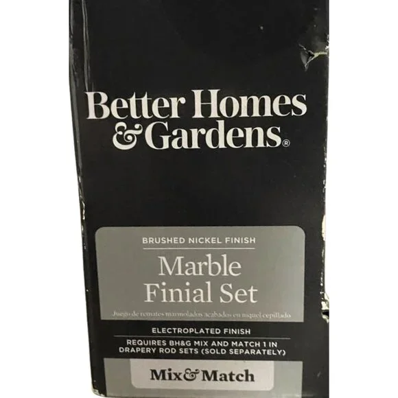 NWT Better Homes & Gardens Marble Finial Set - Picture 4 of 8